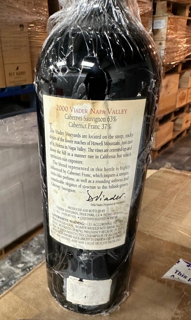 Viader Red Blend Napa Valley USA,  2000